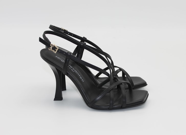 TERRY5 - SERGIO LEVANTESI Sandalo calf nero h. 9