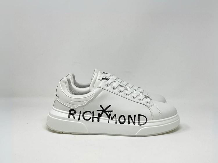 25314/CP - JOHN RICHMOND Sneaker pelle scritta