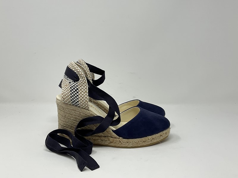 COLIN - ESPADRILLES Zeppa lacci/cam