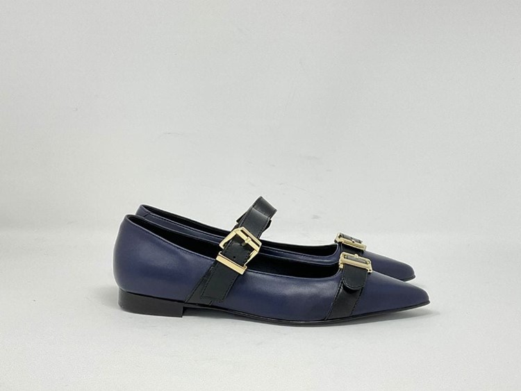 A1402 BLU - NAPOLEONI Ballerina fibbie