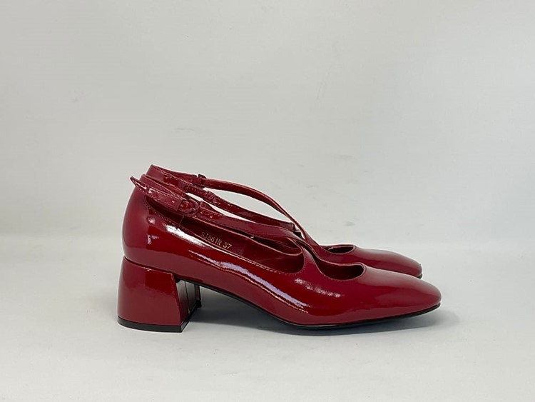 SJ561R - JEANNOT Mary jane vernice incrocio