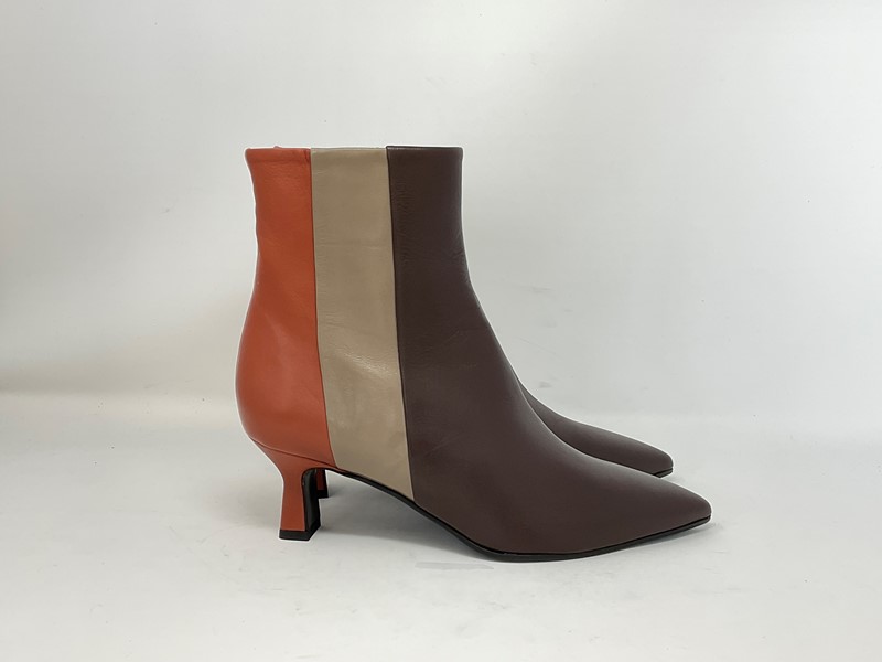 65643 - MODA DI FAUSTO Tronchetto pelle 3 colori