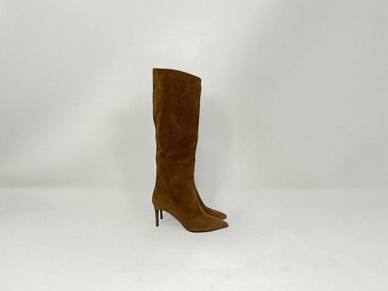 1886/22 - GEROLAMO QUAGLIA Stivale camoscio h.80