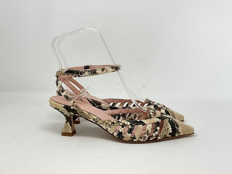 1741 PITONE - ANNA F Chanel lacci pitone h. 5