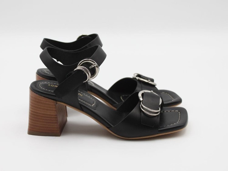 FRESIA 10 NE - LORENZO MARI Sandalo pelle h. 70