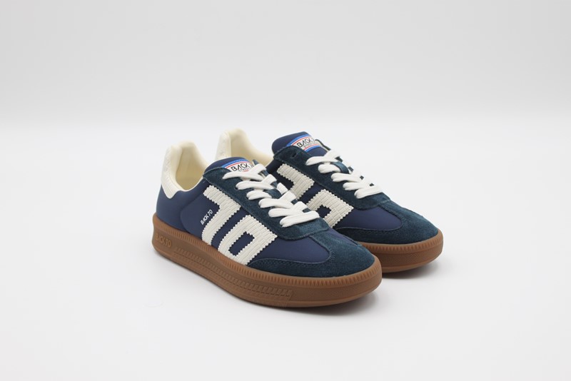 108027-000009 - BACK 70 Sneaker nylon/pelle - immagine 2
