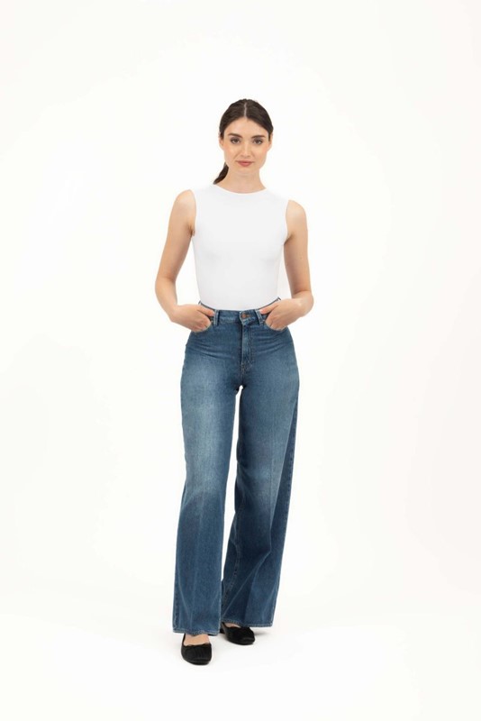 138-25 - CIGALA'S Jeans palazzo 5 pocket