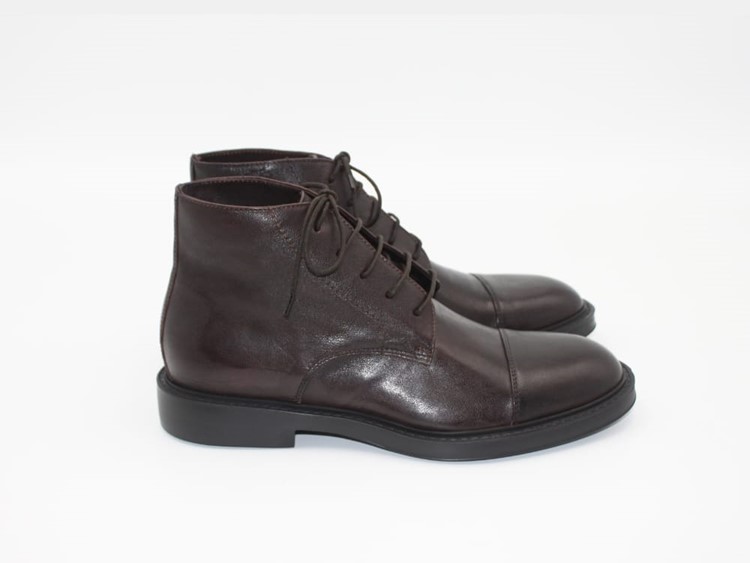 M632-10 T. MORO - HUNDRED 100 Boot stringa pelle
