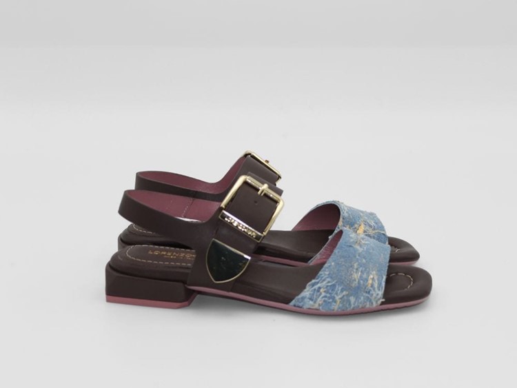 FIORDALISO 07 JEANS - LORENZO MARI Sandalo pelle jeans