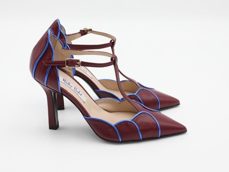 1713/26 - WALTER VIOLET Scarpa t pelle/lam h. 90